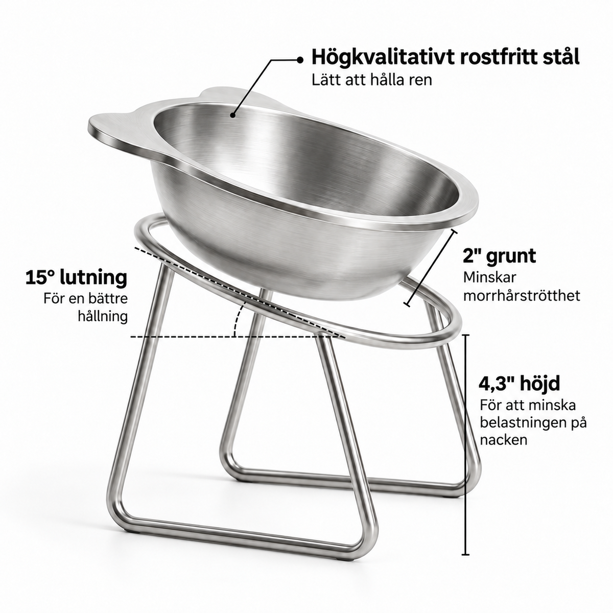 Sundatass™ Ortopedisk Hundskål